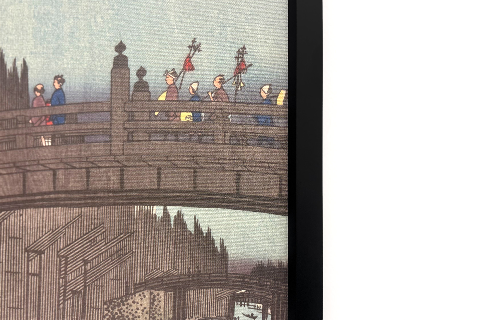 Bambuszpiac a Capital Bridge-nél, 1857., 1857. - Ando Hiroshige