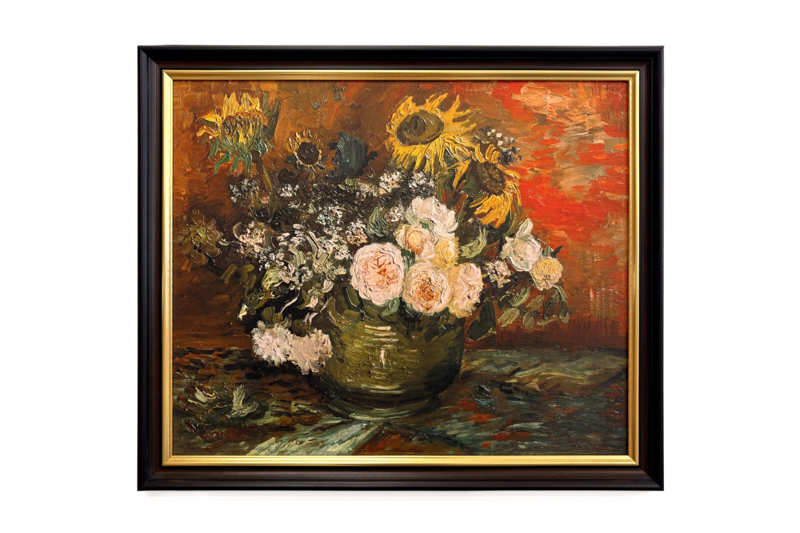 Rózsa és napraforgó - Vincent van Gogh