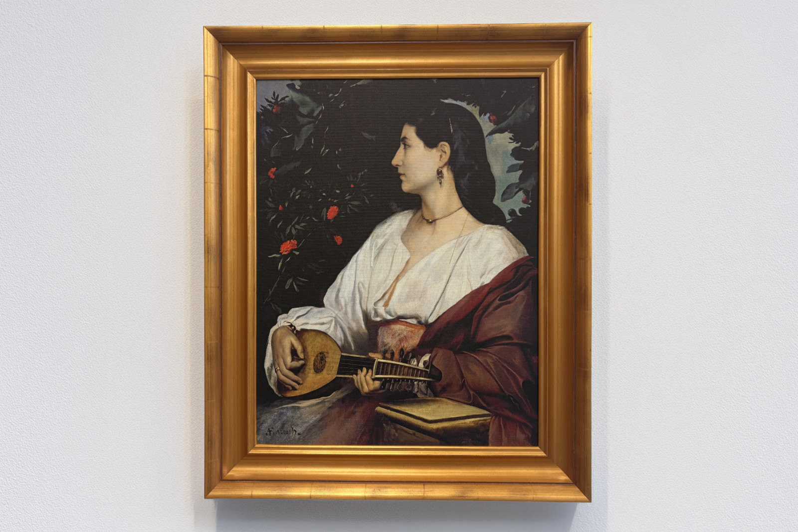A mandolinos, 1865 - Anselm Feuerbach