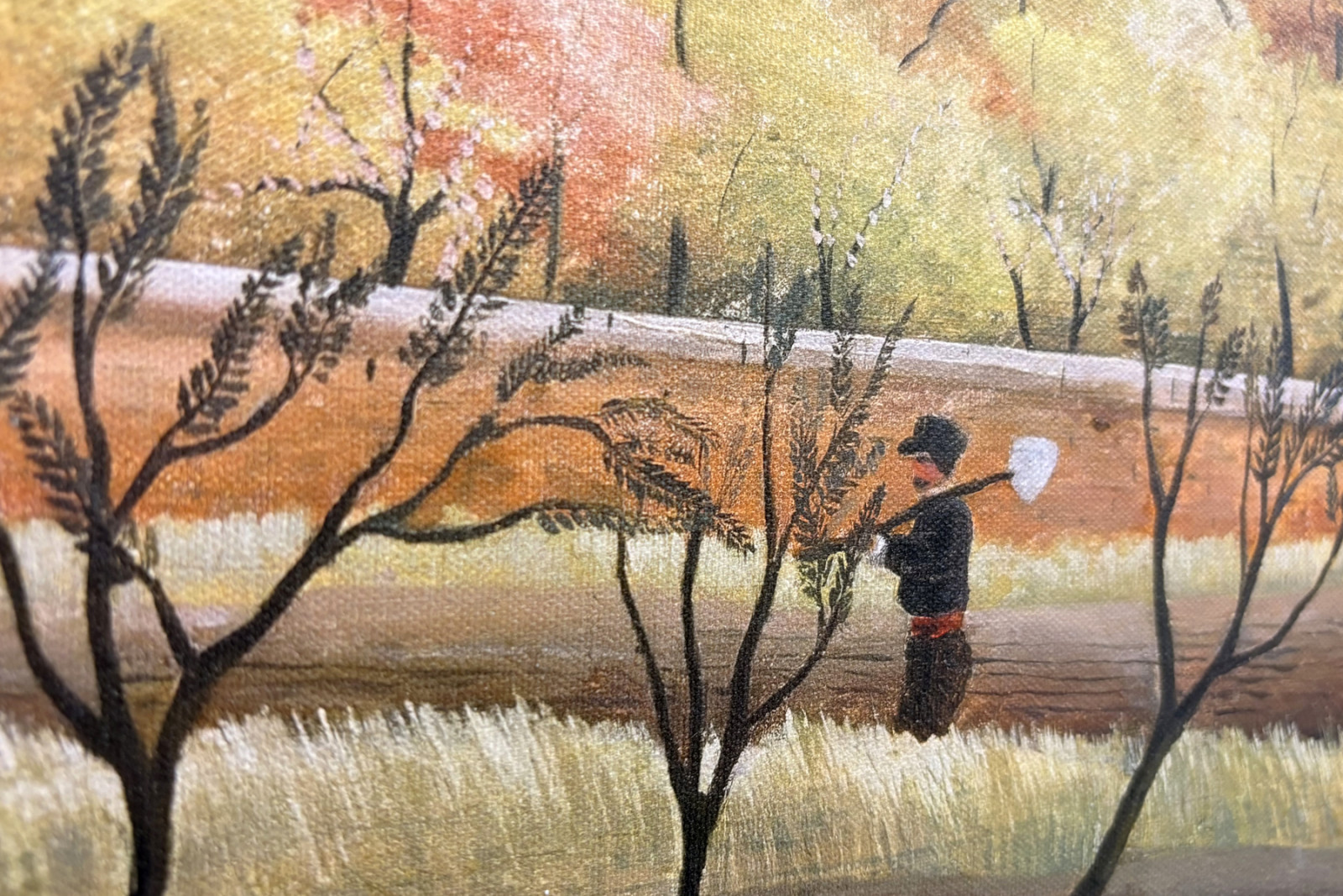 Táj paraszttal - Henri Rousseau