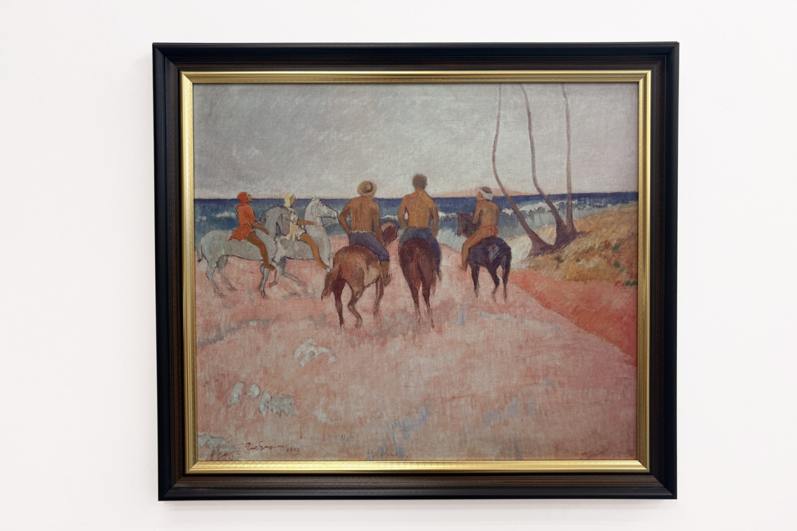 Lovas a tengerparton - Paul Gauguin