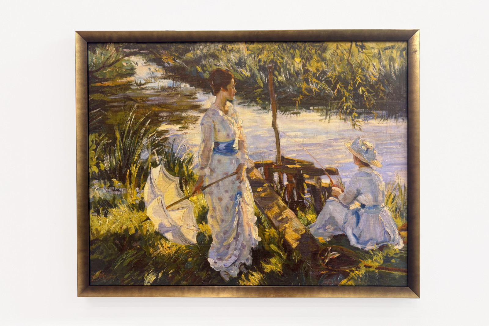 Horgászat, Könyvtányér - Wilfred Gabriel de Glehn
