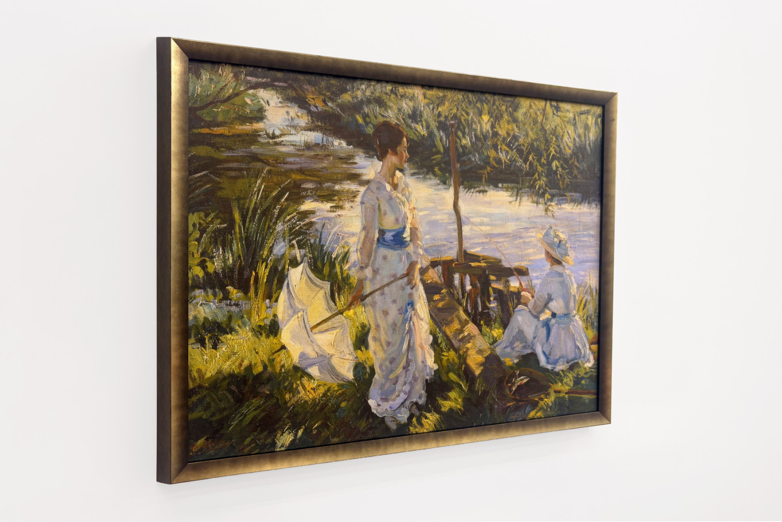 Horgászat, Könyvtányér - Wilfred Gabriel de Glehn