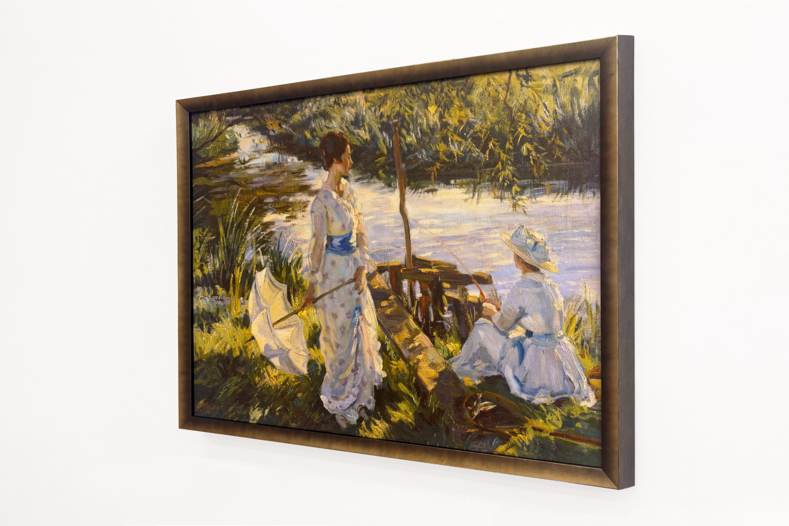 Horgászat, Könyvtányér - Wilfred Gabriel de Glehn