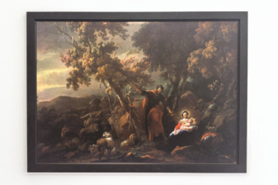 Pihenjen az egyiptomi repülésben, 17. század. - Nicolaes Pietersz. Berchem