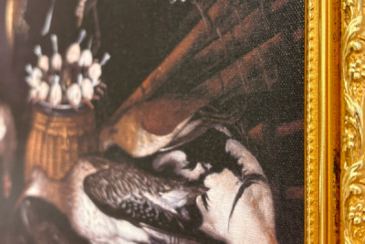 Csendélet madarakkal (Madár) Michelangelo Merisi dit Caravaggio (Caravaggio) festménye (1571-1610) Római Galleria Borghese - Michelangelo Merisi da (attr. to) Caravaggio