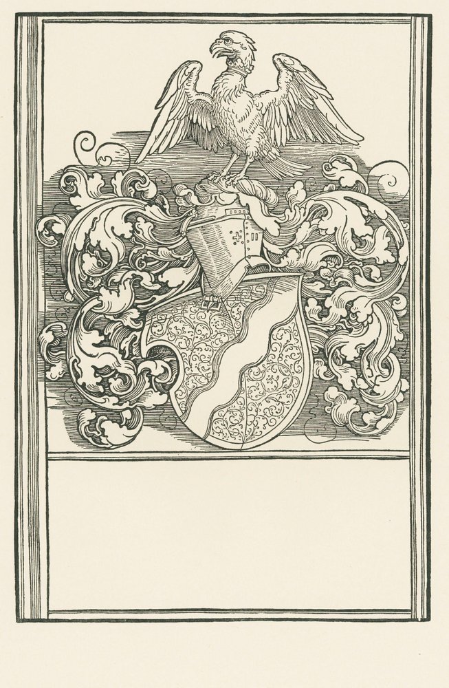 Michael Behaim címere, 1518-20 körül (fametszet) alkotó: Albrecht Dürer or Duerer