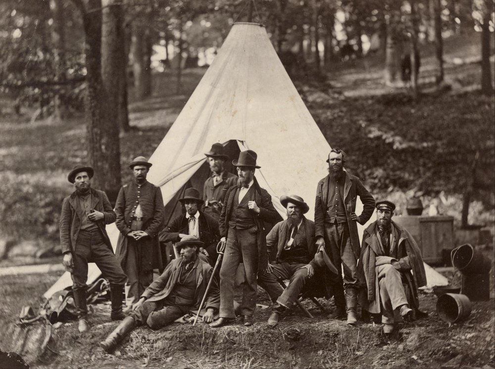 A Potomac-hadsereg felderítőinek csoportja alkotó: Alexander Gardner