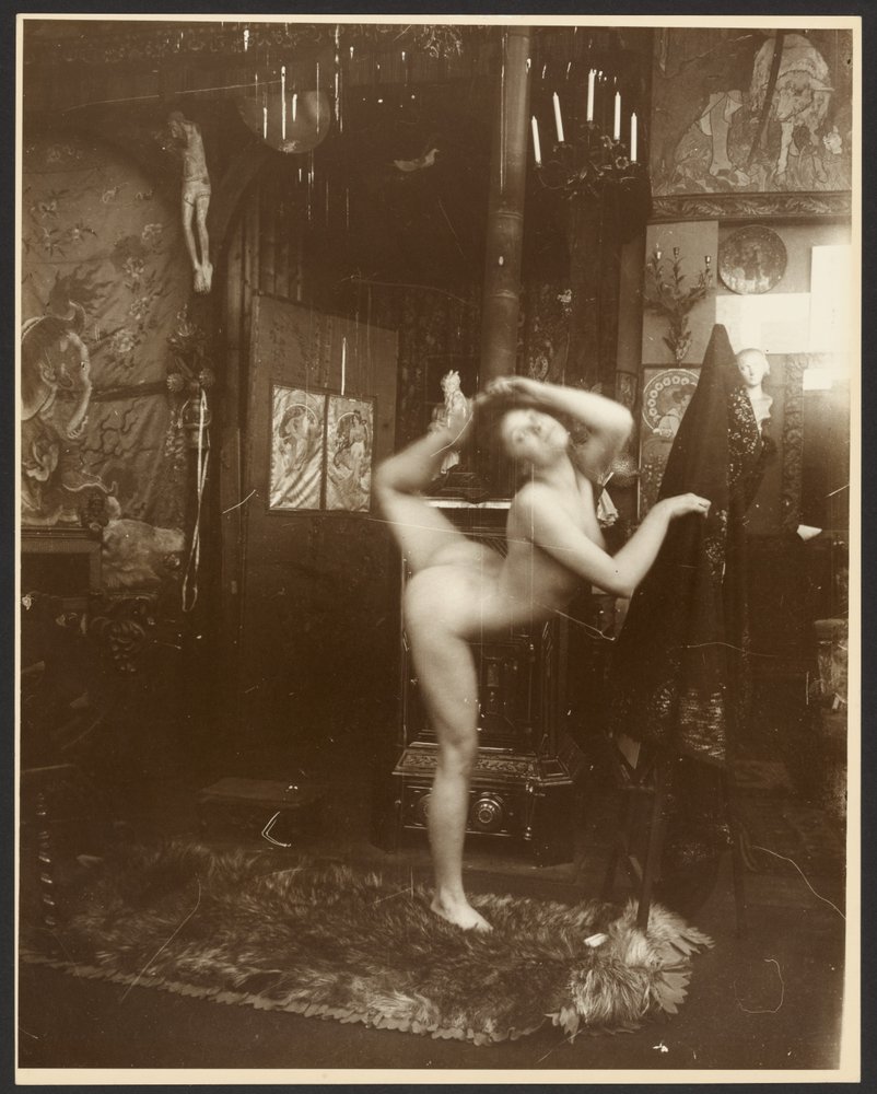 [Akt női modell mint balerina, Párizs] alkotó: Alphonse Maria Mucha