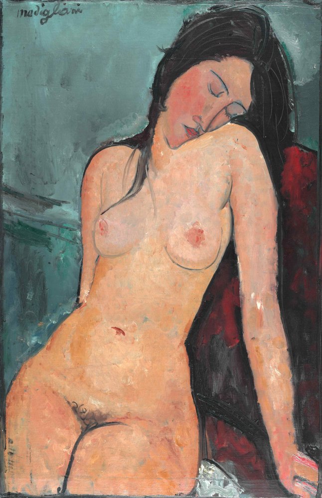 Női akt, kb. 1916 alkotó: Amedeo Modigliani