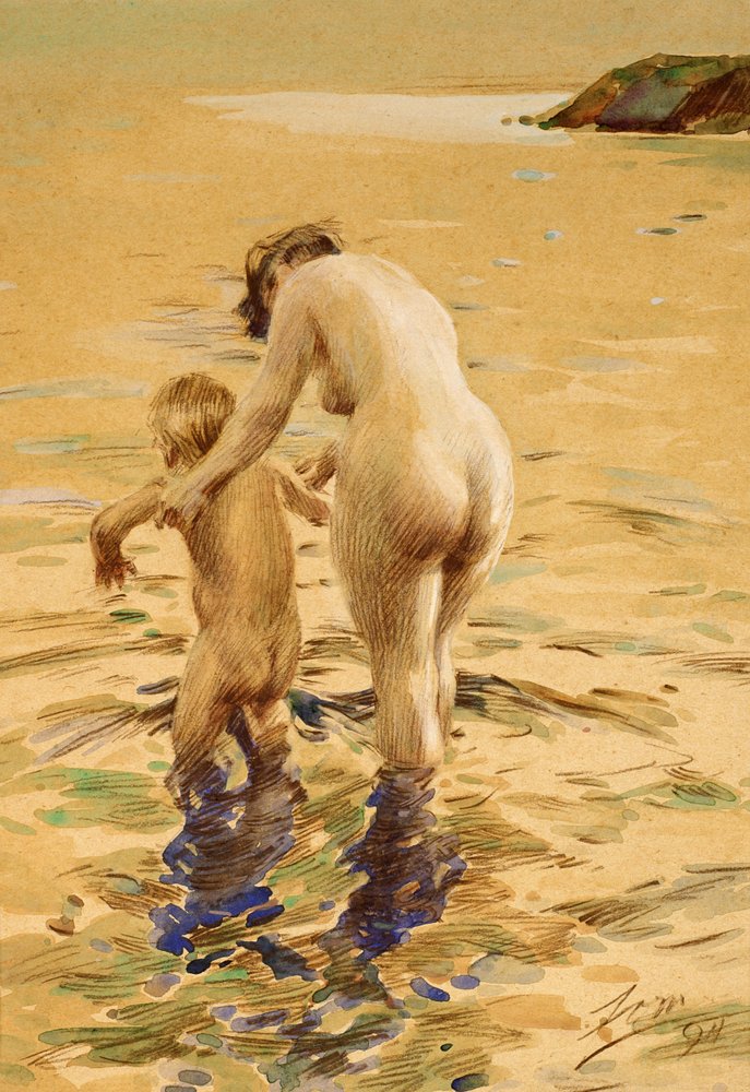 Első fürdője alkotó: Anders Leonard Zorn