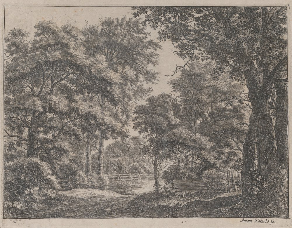 The Trimmed Groves, 17. század. alkotó: Anthonie Waterloo