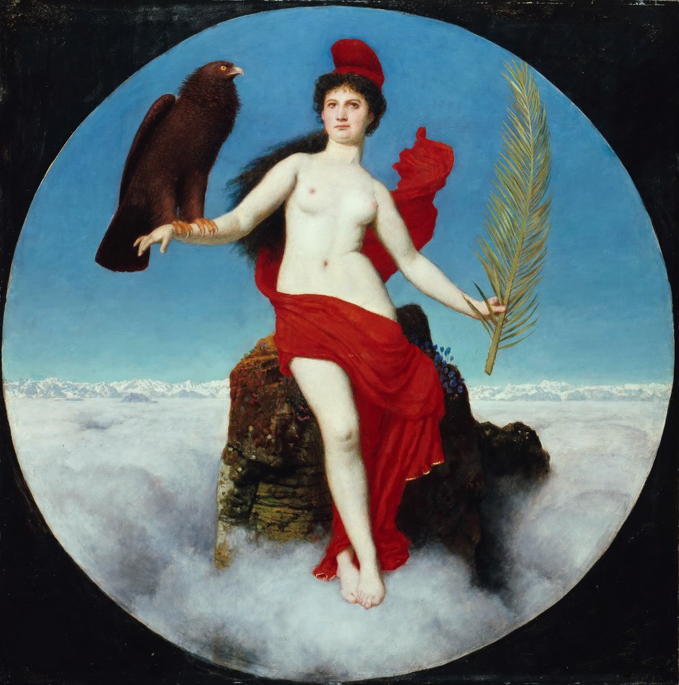 A szabadság Helvetia, 1891 alkotó: Arnold Böcklin