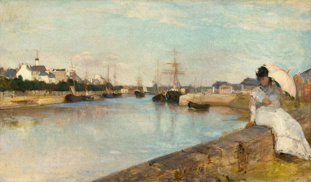 A lorienti kikötő, 1869. alkotó: Berthe Morisot