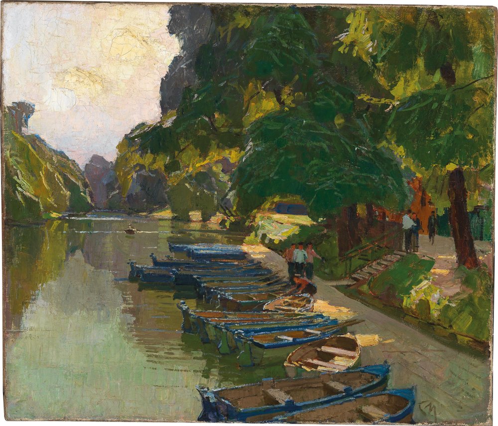 A bécsi Práterból I alkotó: Carl Moll