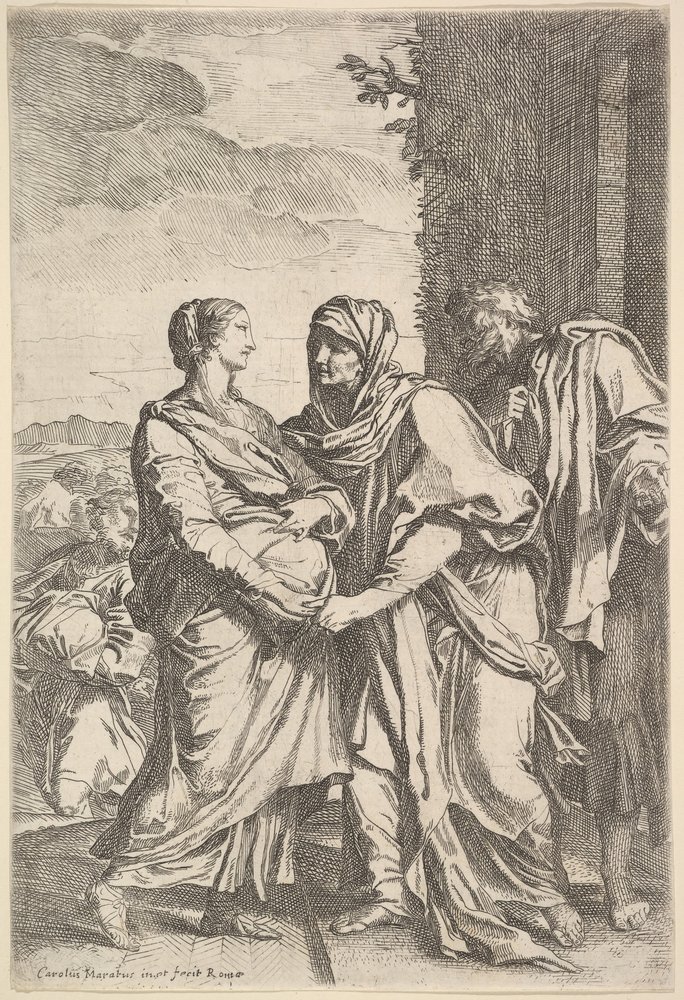 A Látogatás. alkotó: Carlo Maratta or Maratti