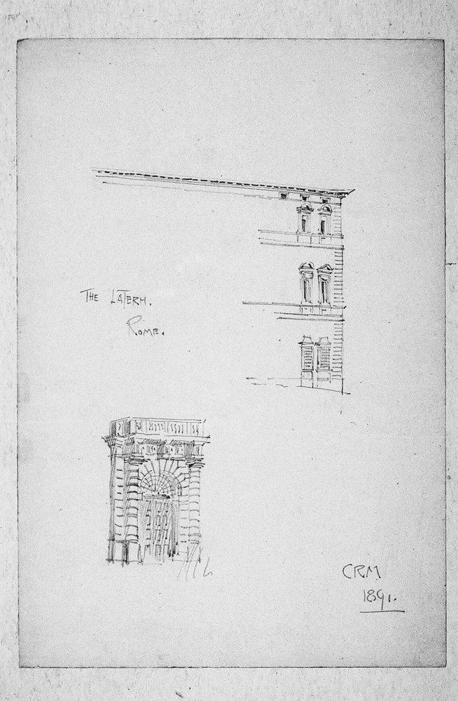 A Laterán, Róma, 1891 alkotó: Charles Rennie Mackintosh