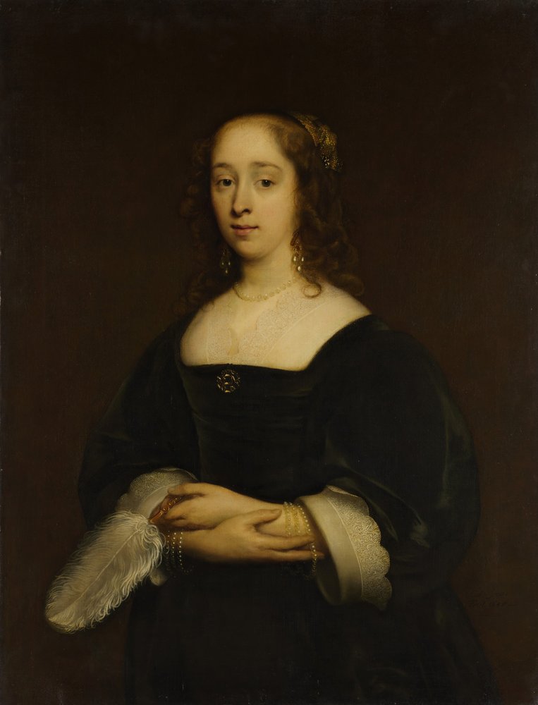 Női portré, 1648. alkotó: Cornelis Janssens van Ceulen