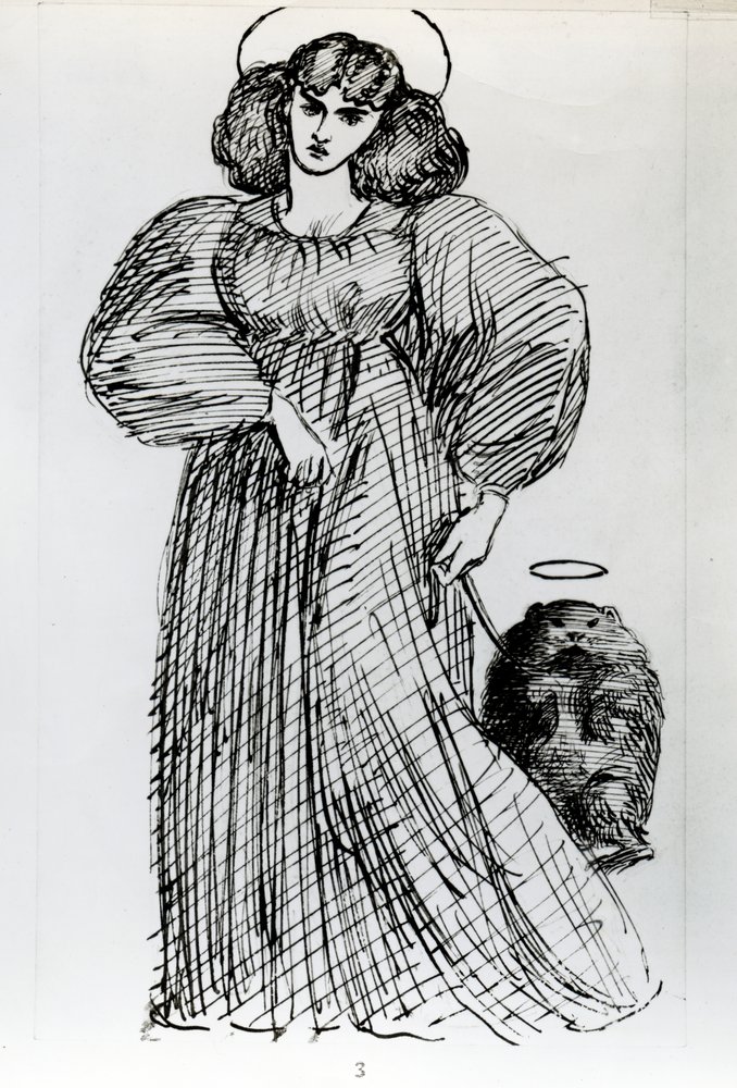 Mrs. Morris és a Wombat, 1869 alkotó: Dante Gabriel Charles Rossetti
