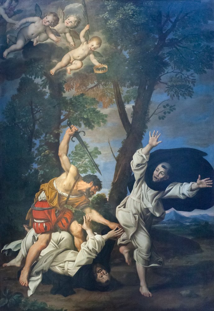 Szent Péter vértanúsága Veronából alkotó: Domenichino (1581-1641)