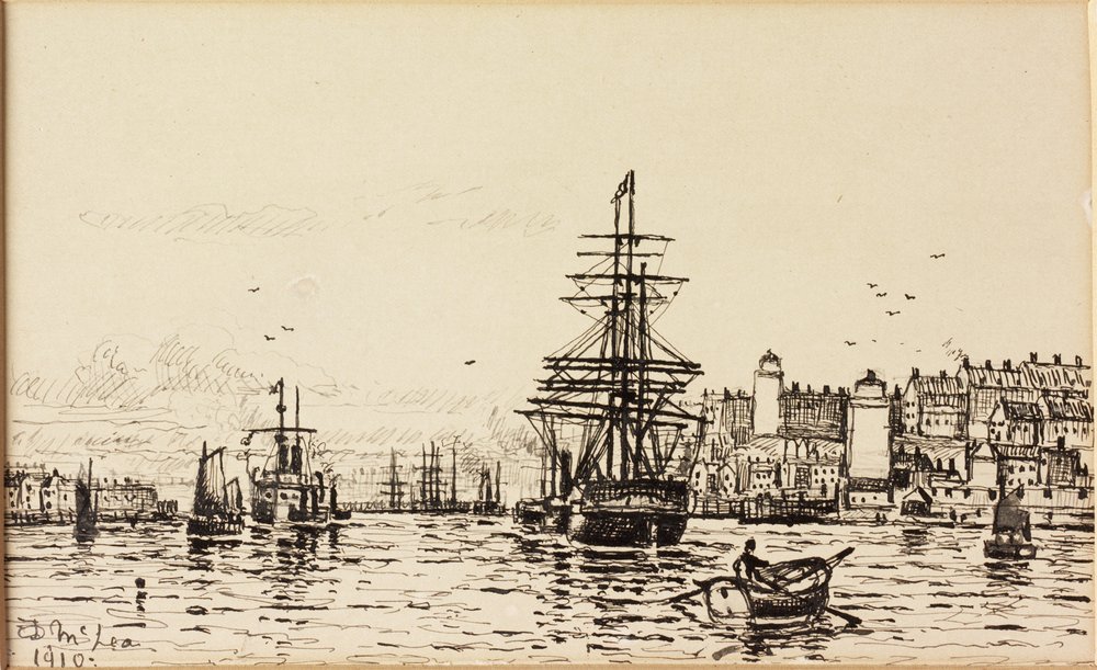A magas és gyenge fények északi pajzsa (tinta papíron) alkotó: Duncan F. McLea