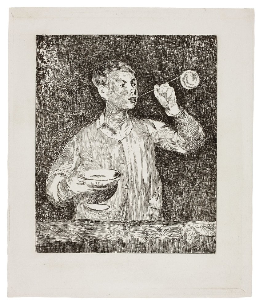 Fiú Szappanbuborékot fúj alkotó: Édouard Manet
