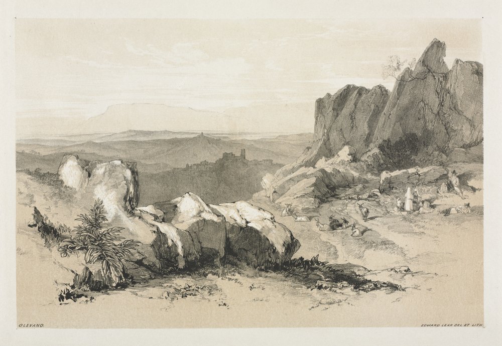 Olevano alkotó: Edward Lear