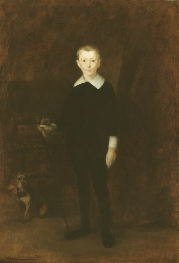 Egy fiú portréja, 1886. alkotó: Eugène Carrière