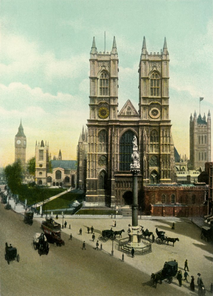 Westminster Abbey, 1900-as évek. alkotó: Eyre and Spottiswoode
