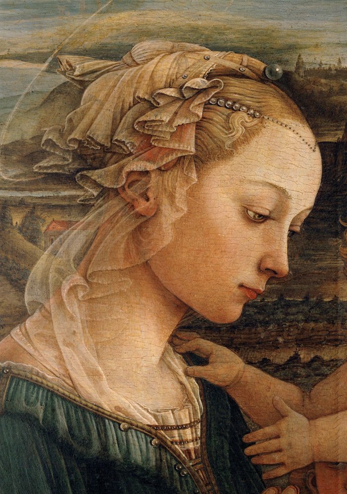 Madonna ... (tempera, fa) alkotó: Filippo (workshop of) Lippi