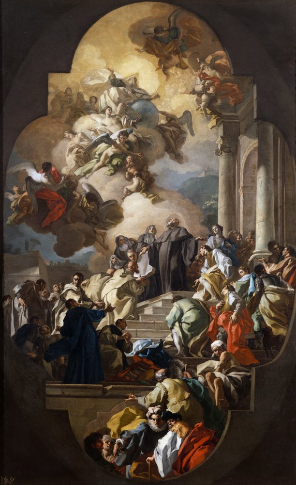 Szent Benedek látomása alkotó: Francesco de Mura