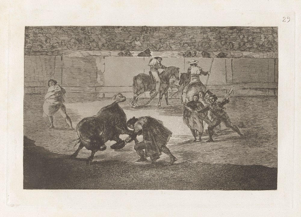 Pepe Illo kivágja a bikát (Pepe Illo Making the Pass of the alkotó: Francisco de Goya