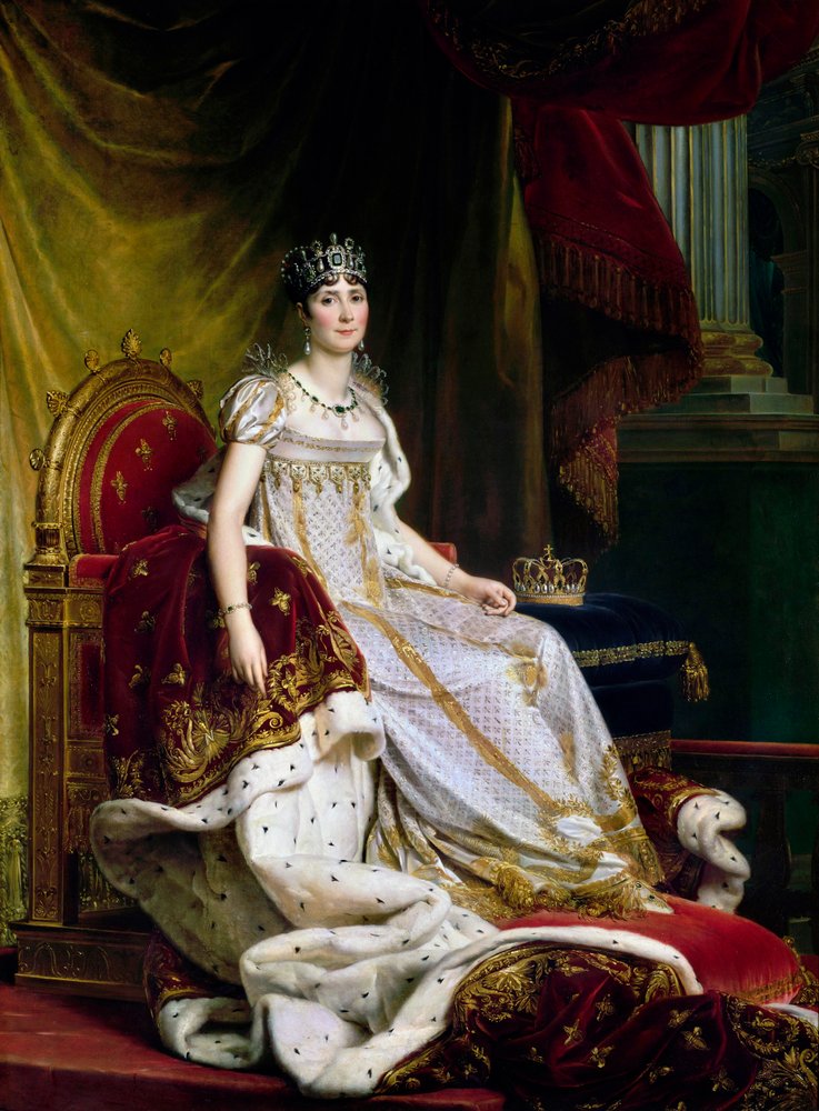 Joséphine de Beauharnais, Bonaparte Napóleon első felesége 1763-1814, koronázási öltözékben, 1807-1808 alkotó: Francois Pascal Simon Gerard