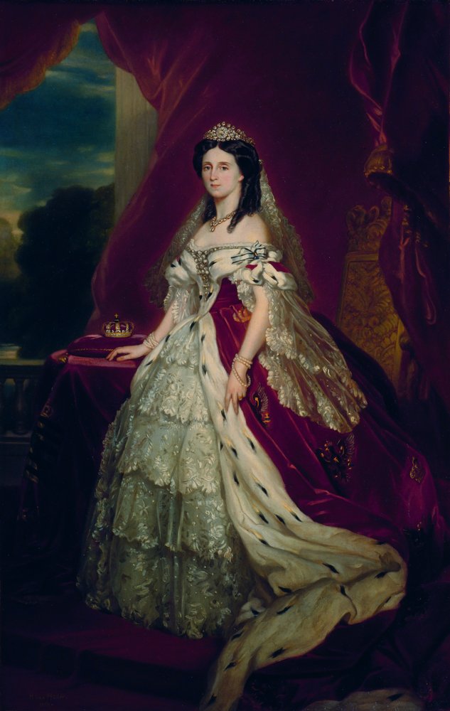 Szász-Weimar-Eisenachi Augusta portréja alkotó: Franz Xaver Winterhalter