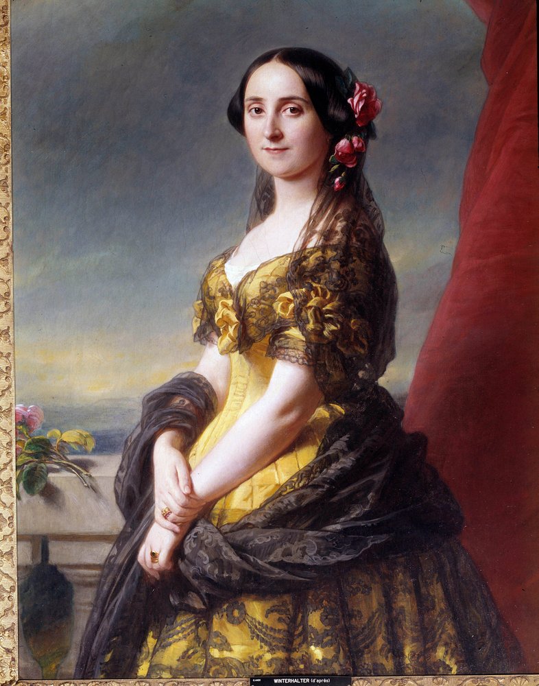 Madame Manuel, Gramedo grófnőjének portréja. Franz Xaver Winterhalter (1806-1873) festménye alkotó: Franz Xaver Winterhalter