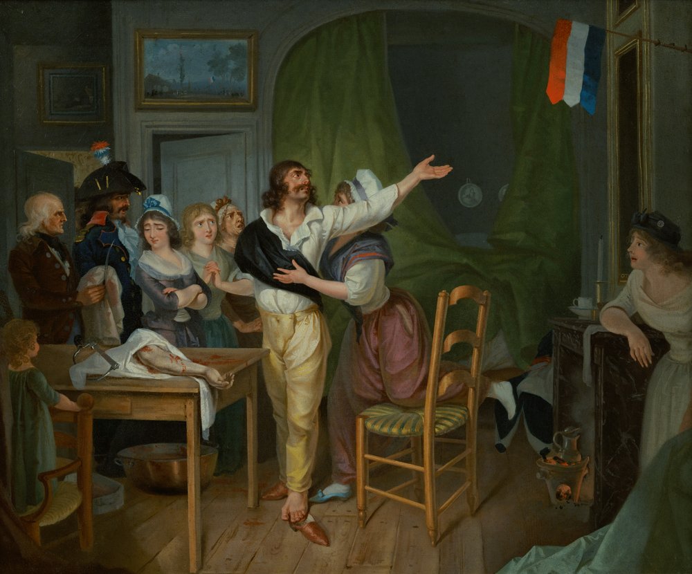 Egy amputált áhítata a szülőföldnek (olaj, vászon) alkotó: French School