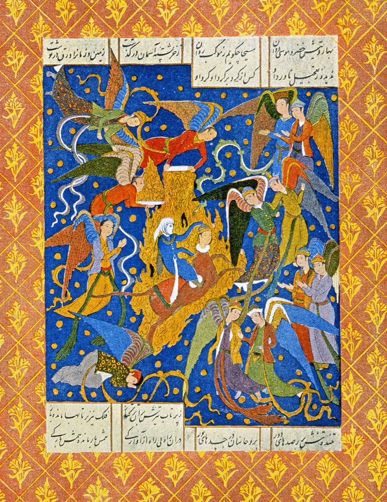Illusztráció: Az arab éjszakák, 1895 (színes metszet) alkotó: French School
