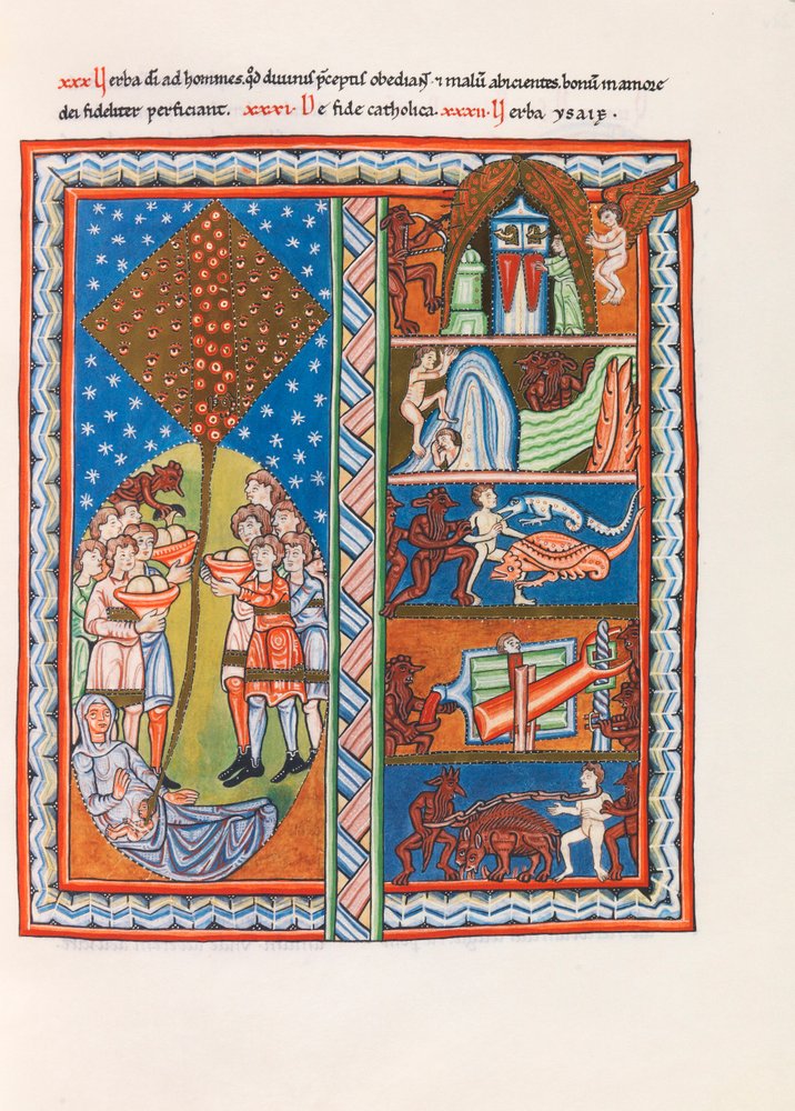 Miniatúra Bingeni Hildegárd Liber Scivias című művéből, 1175 körül (fakszimile) alkotó: German School