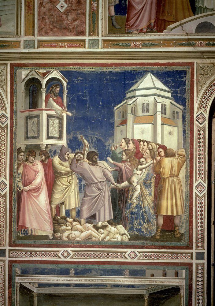 Az ártatlanok lemészárlása, kb. 1305 alkotó: Giotto di Bondone
