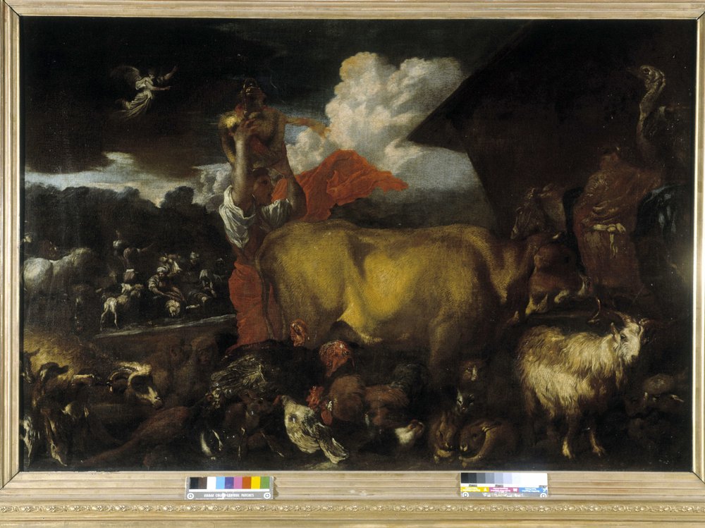 Az állatok bejárata a bárkába (olaj, vászon) alkotó: Giovanni Benedetto Castiglione