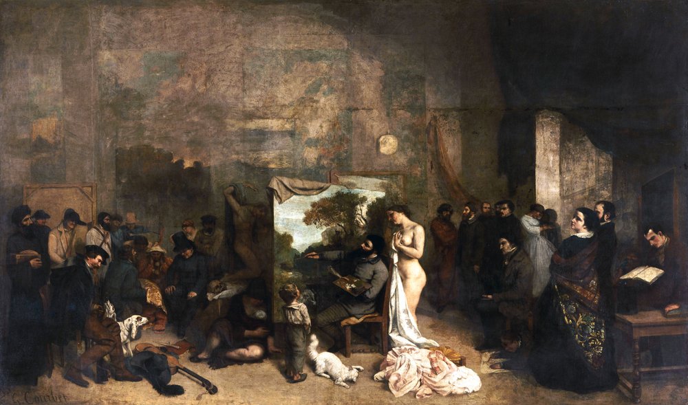 A művész műterme alkotó: Gustave Courbet