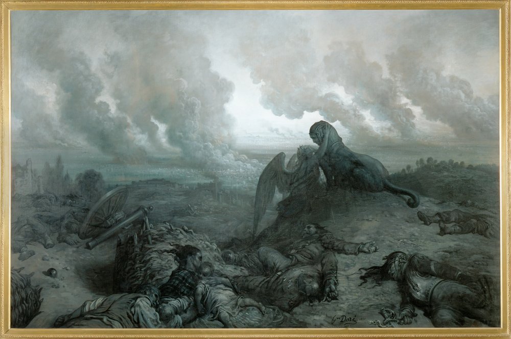 A rejtély (festmény vászonra) alkotó: Gustave Dore