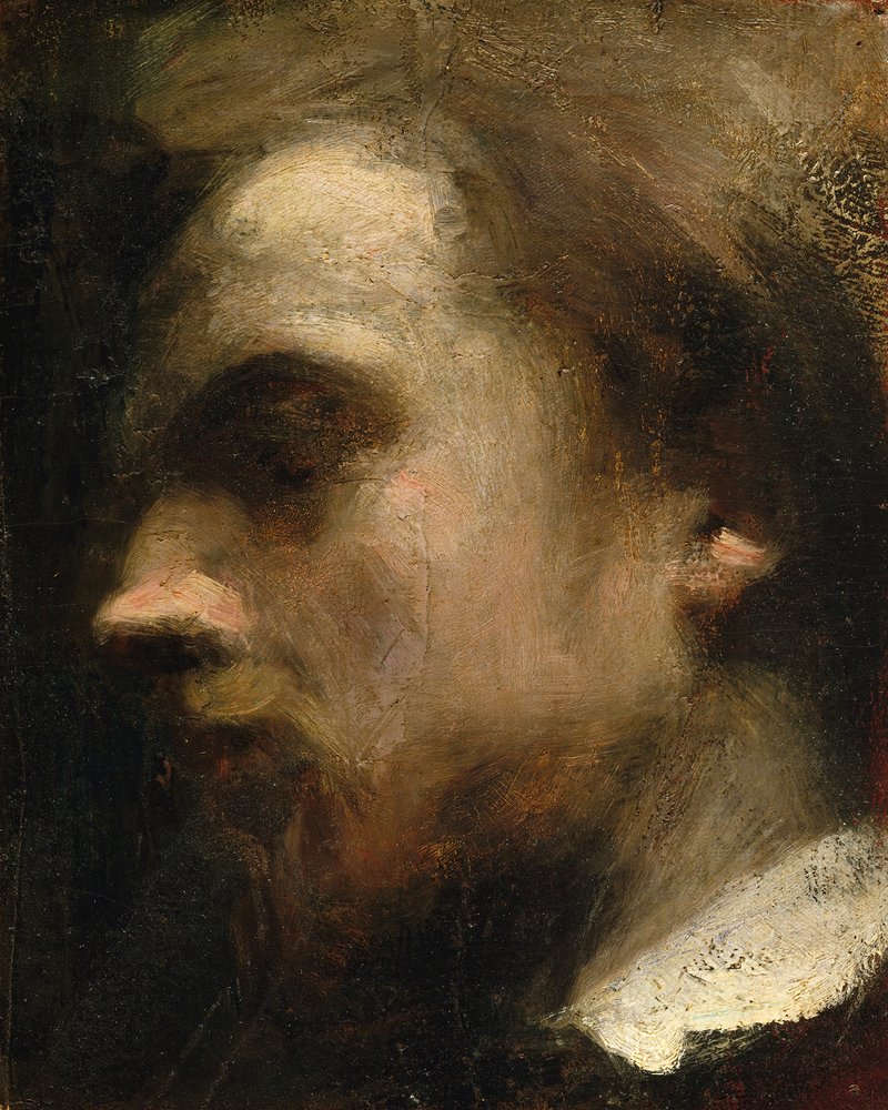 Önarckép, kb. 1858. alkotó: Ignace Henri Jean Fantin-Latour