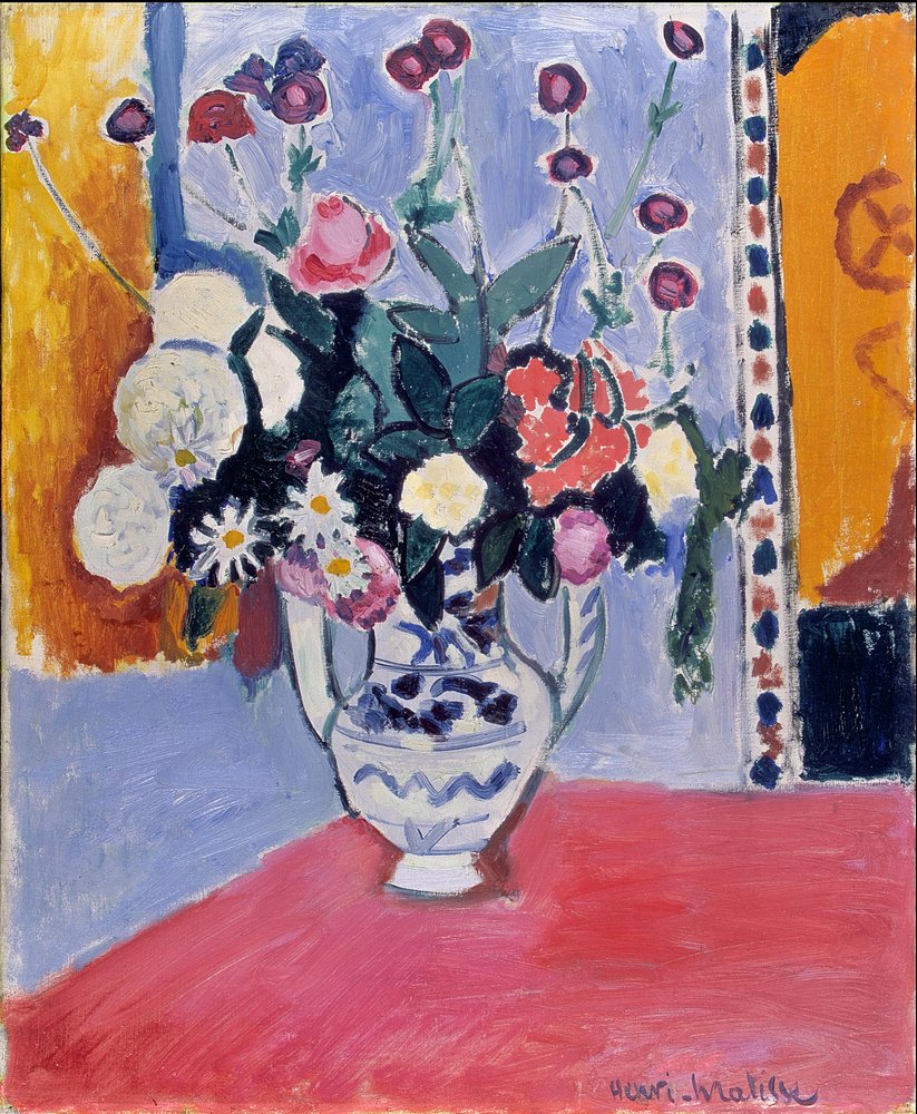 Csokor (Váza két fogantyúval) alkotó: Henri Matisse