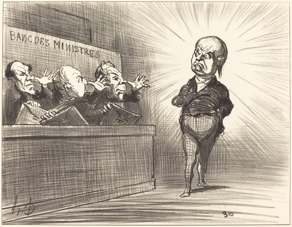 Még nem jött el az idő... alkotó: Honoré Daumier