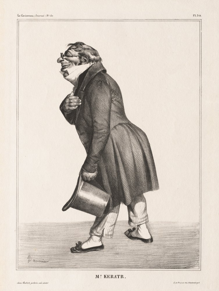 La Caricature, Pl. 314, Comte de. Keratry alkotó: Honoré Daumier