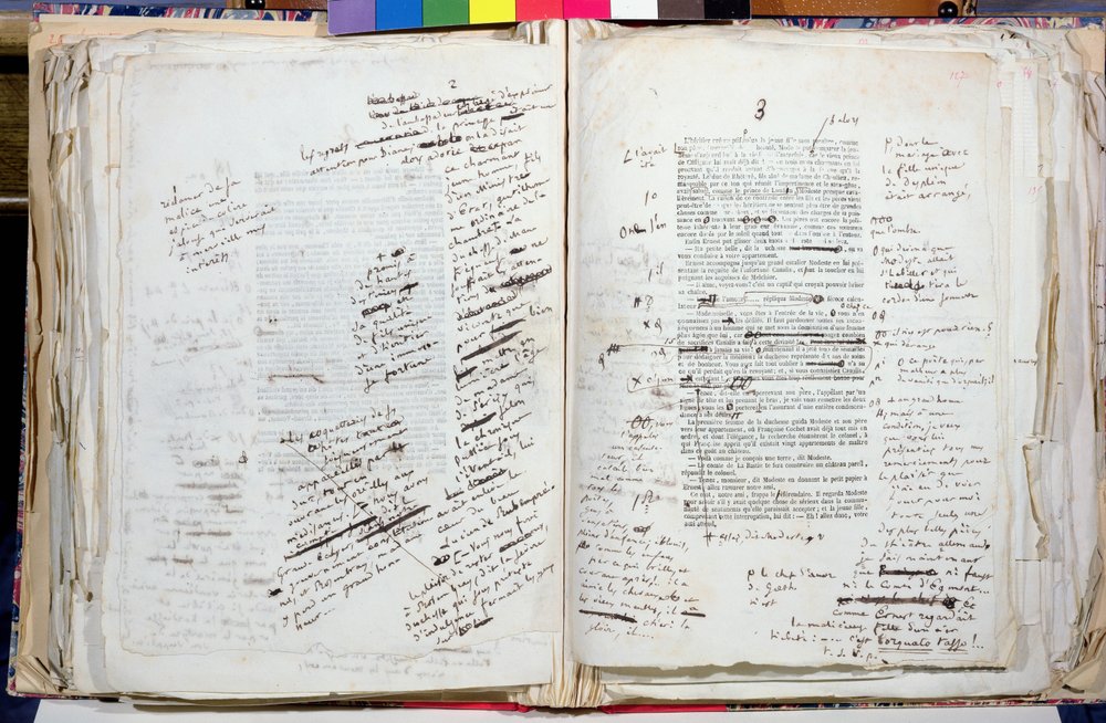 A „Modeste Mignon” bizonyítása (127. o.) a szerző által javítva, 1844 alkotó: Honore de Balzac