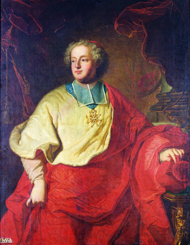 Armand Gaston Maximilien de Rohan (1673-1749), strasbourgi püspök portréja alkotó: Hyacinthe Francois Rigaud