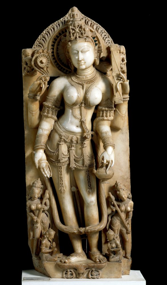 Indiai művészet: Szaraszvati (Sarasvati) istenség alkotó: Indian School