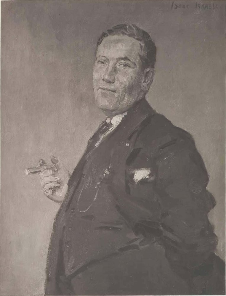 Jan Wils építész portréja. Holland: Jan Wils építész portréja. N alkotó: Isaac Israels